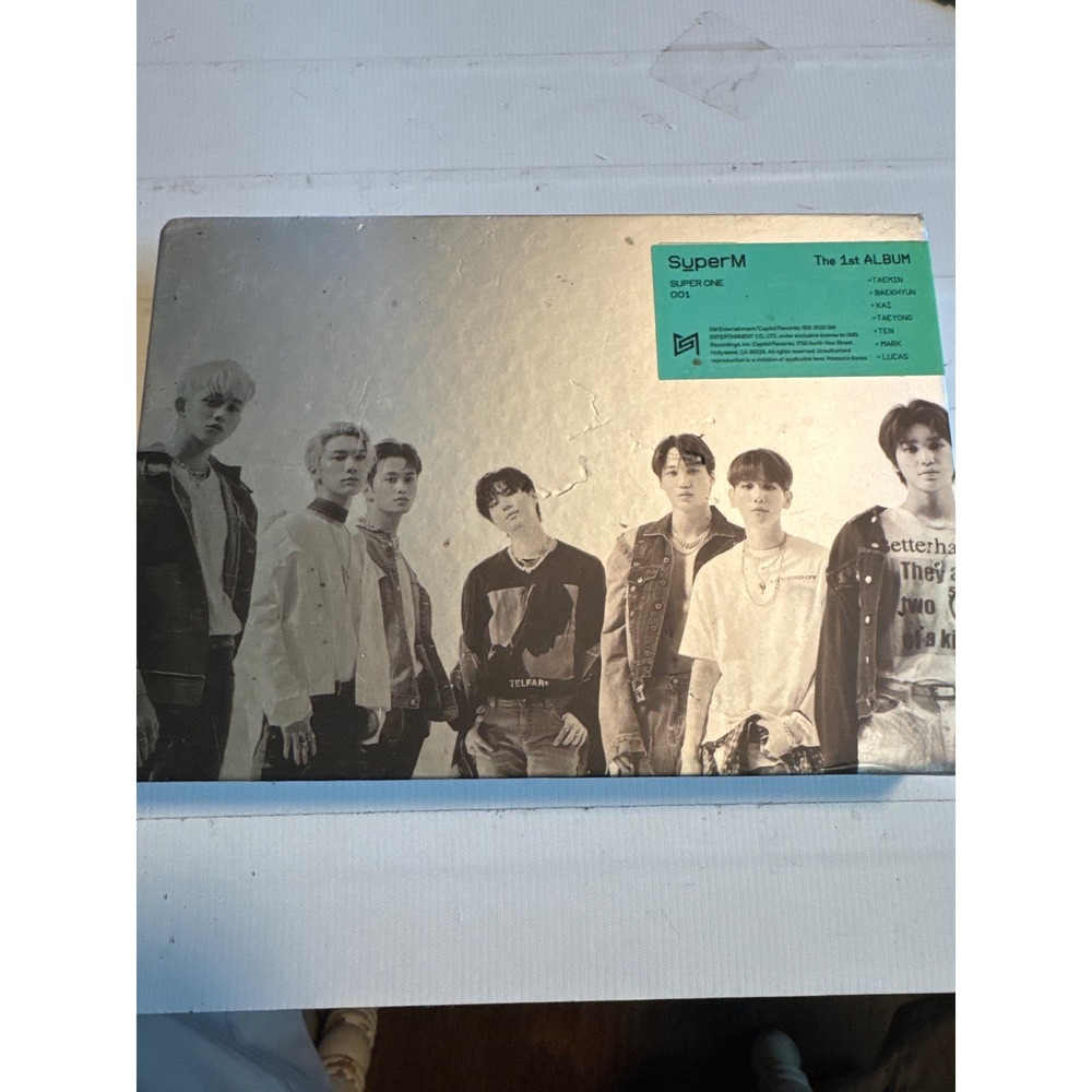 SuperM Super One The 1st‎ Album CD Unit A Silver Green Good K-Pop Photobook 001